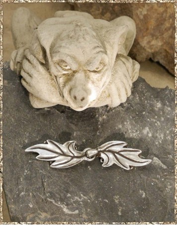 Hakenschließe Elbenblatt silber